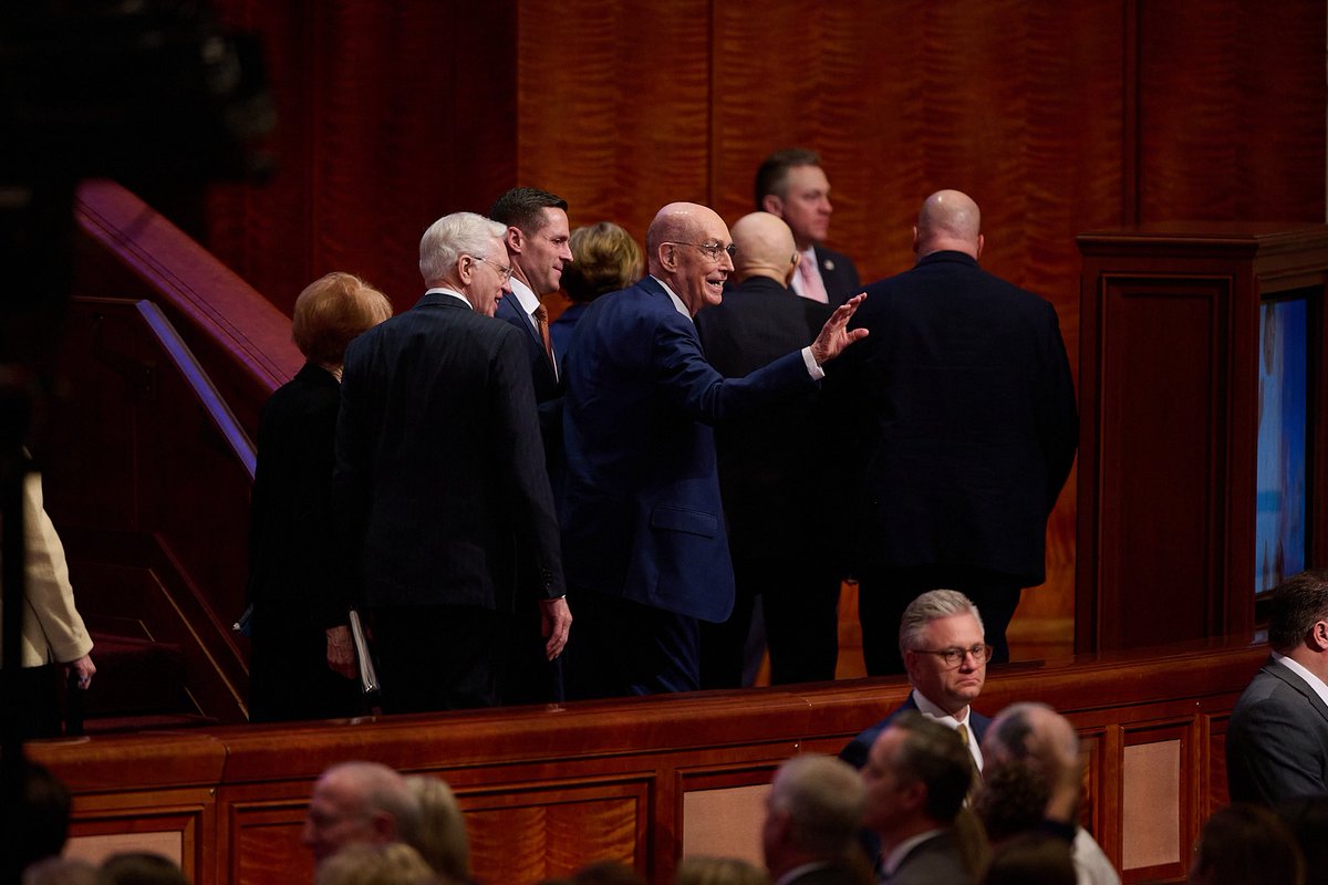 Ch_JesusChrist's tweet image. At the close of the general conference session on Easter morning, April 5, 2026, President Dallin H. Oaks (@OaksDallinH), President of The Church of Jesus Christ of Latter-day Saints, taught that belief in a literal, universal resurrection helps individuals live together in love