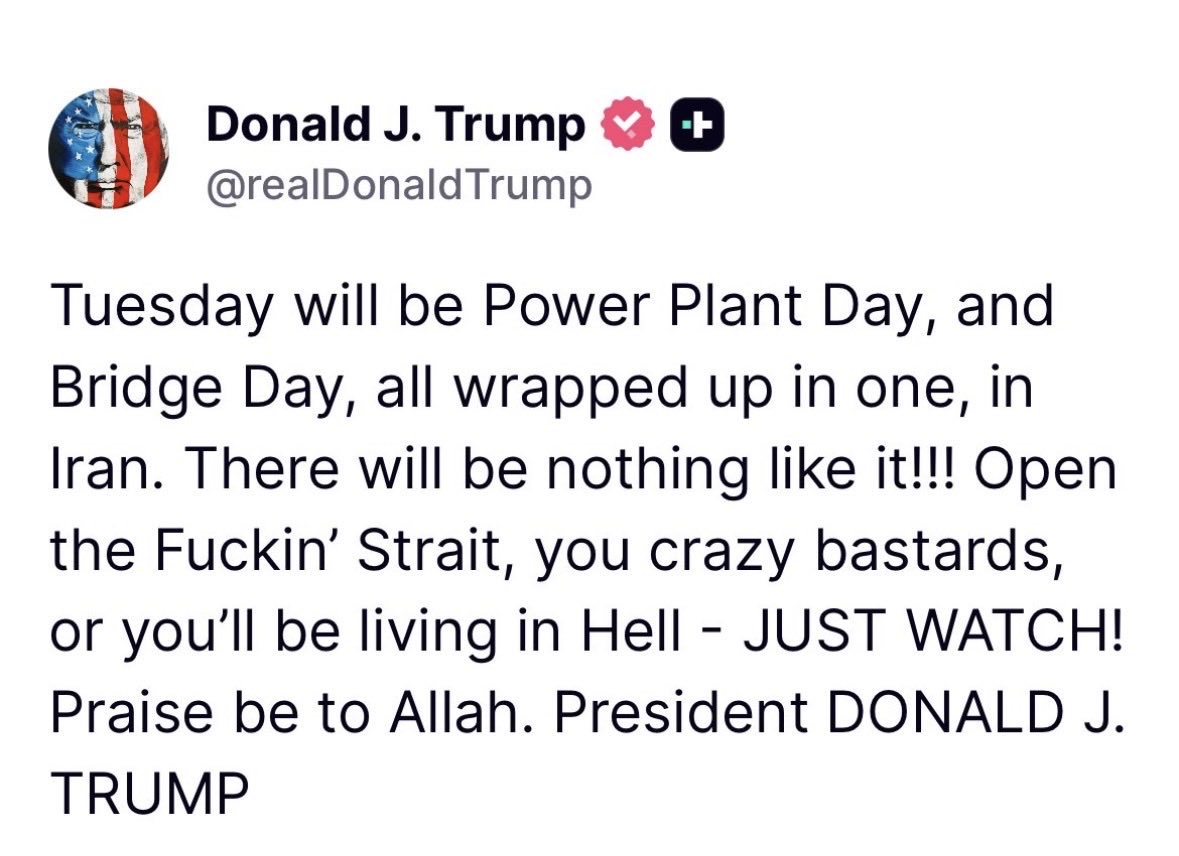 noreen_khanum's tweet photo. This is not the language of a democratically elected President.This is the language of a ruthless dictator and a war criminal.
Shame on you  #TrumpTheWarCriminal https://t.co/M9qIouaysp