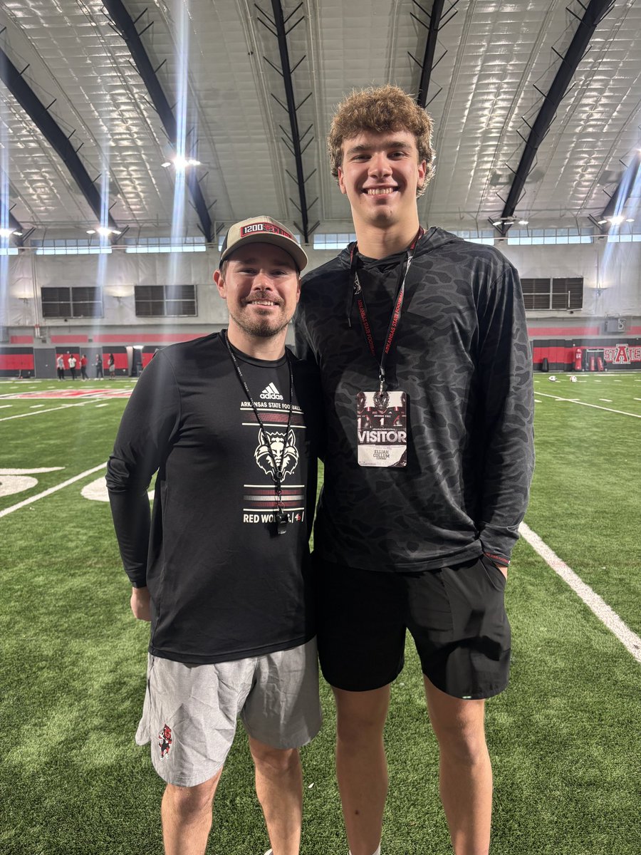 Elijah_Collum11's tweet photo. @AStateFB was a blast this weekend! Got to meet great coaches and people. Super pumped about meeting @coachalexjones and the conversations we had! 
@CoachKMcDaniel 
@Buck_James212 
@CoachEllis26 
@monday_ethan 
@Recruit_TheCats https://t.co/RZ6QfXAqdl