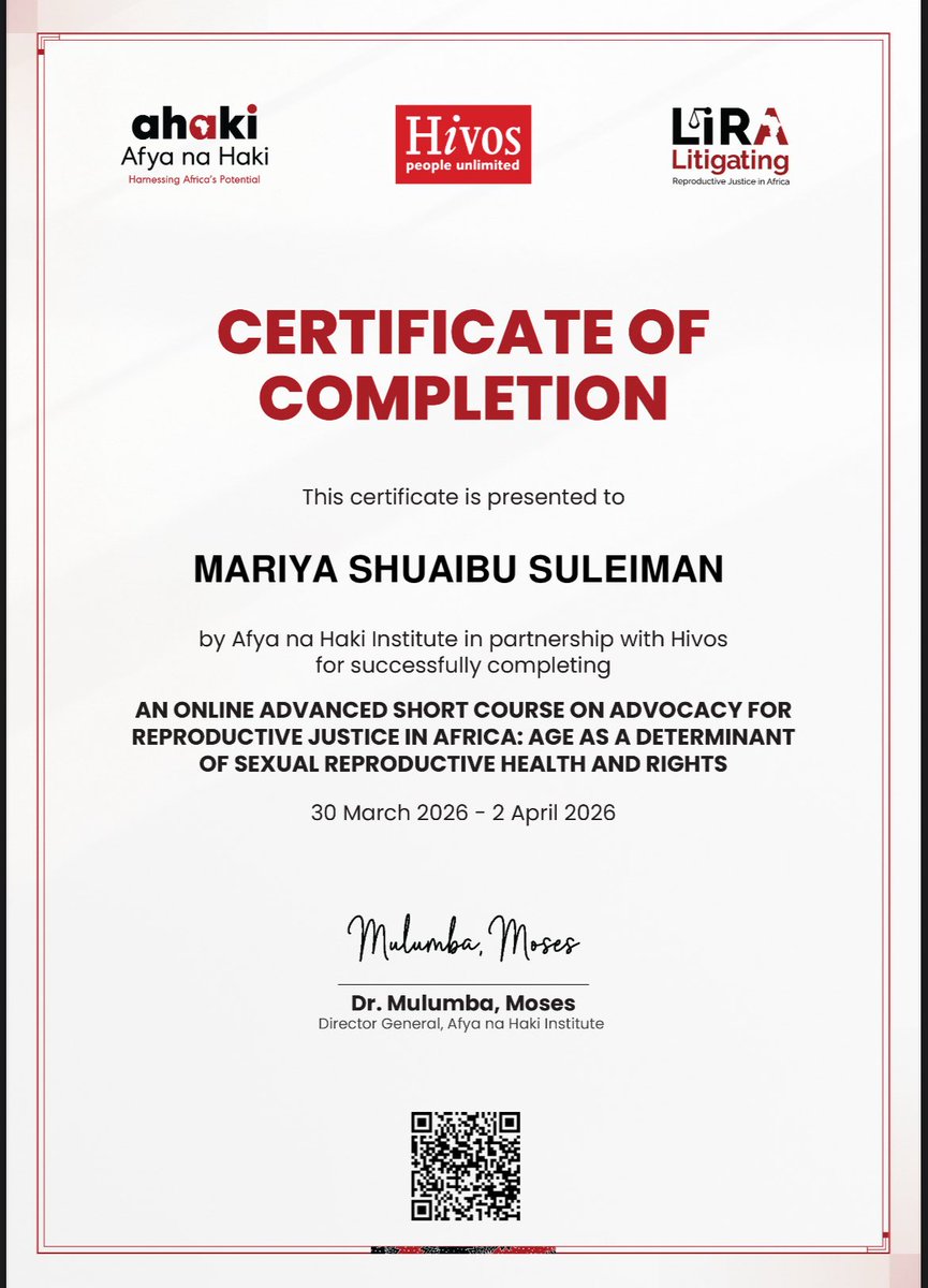 Mariya Shuaibu Suleiman tweet media