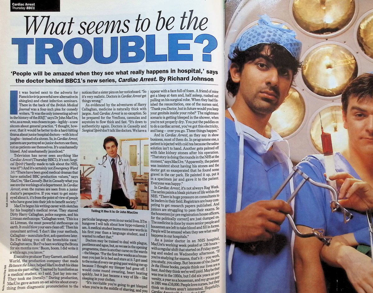 TvDidYouSee's tweet image. #OnThisDay 21 April 1994 📺TV Listings
"People will be amazed when they see what really happens in hospital," says #JedMercurio, the doctor behind BBC1's new series CARDIAC ARREST.
Phil has a new line of business in #EastEnders.
JONATHAN ROSS PRESENTS . . . #BarryManilow.