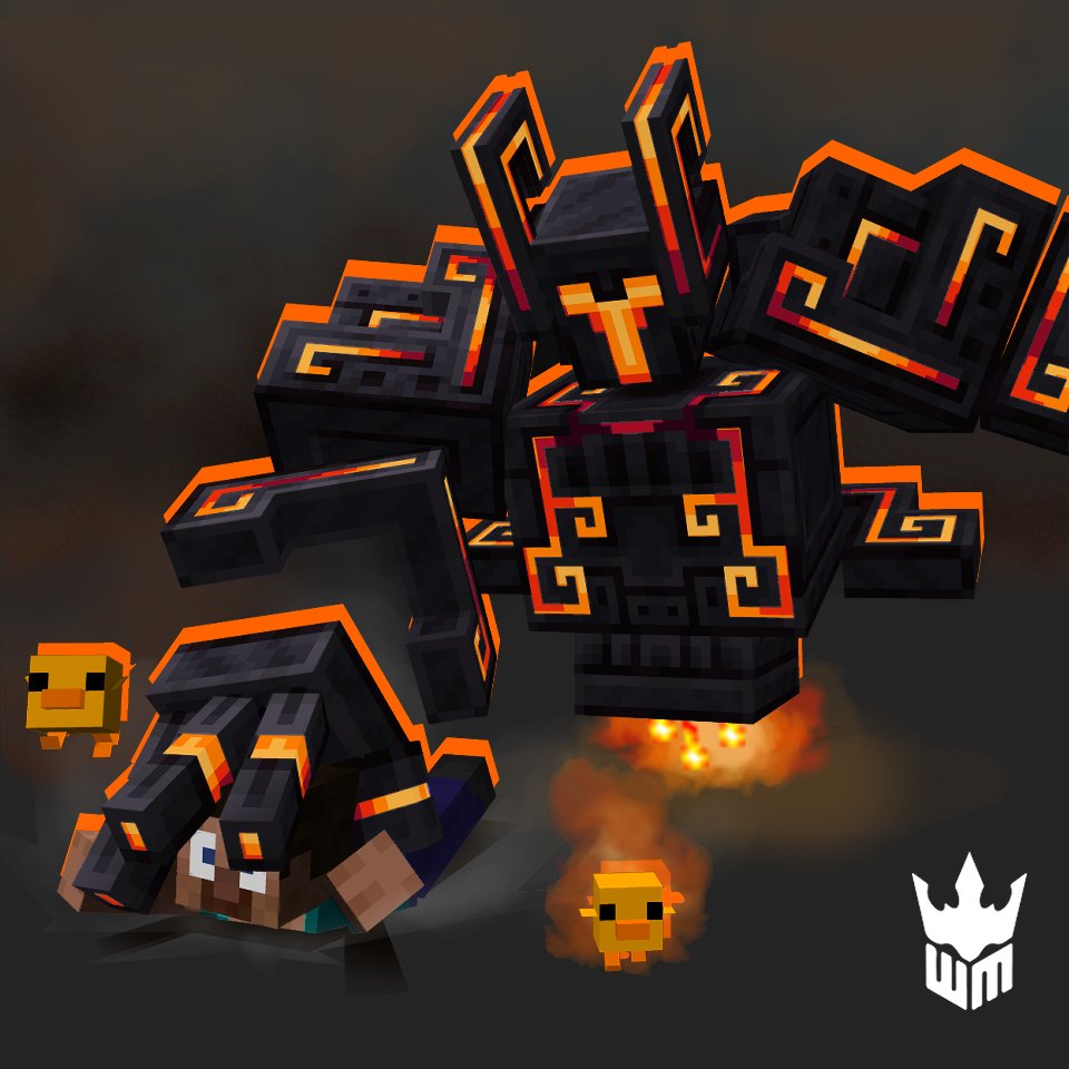 _WanMine's tweet photo. Wishing you a blazing Starfall Easter 🔥☄️🐣

#Minecraft #Minecraftaddon #blockbench #minecraftart https://t.co/phpXUio6FS