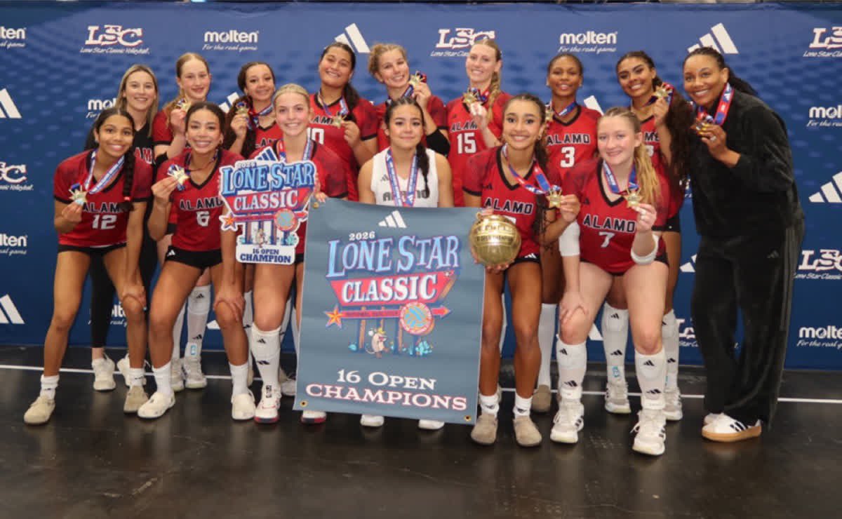 AlamoVB's tweet photo. 🏆DOUBLE QUALIFIED 🏆
Alamo 16 Premier are the 2026 Lone Star Classic • 16 Open Division Champions 🥇
Way to play hard! ALAMO PROUD ♥️🖤 https://t.co/u03xg3pd27