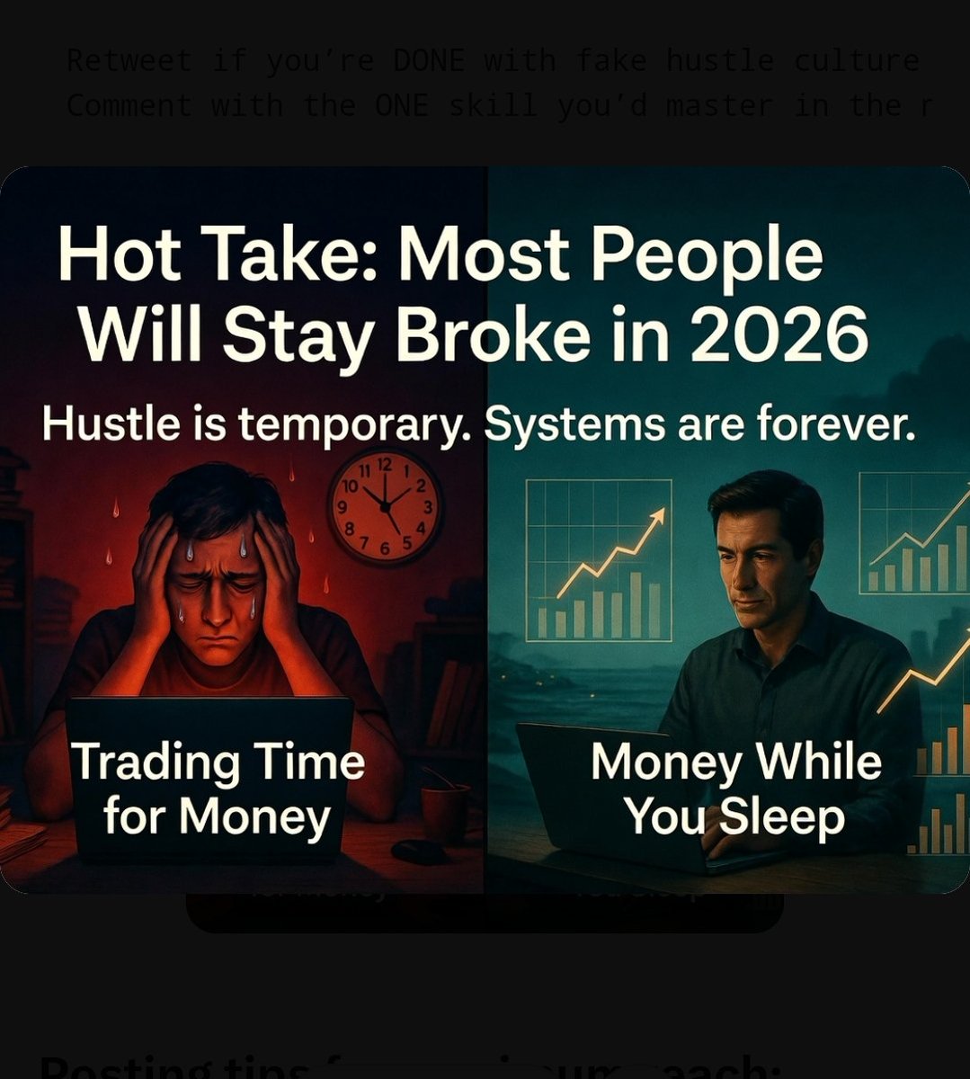 nikhilverma42's tweet photo. money and actually want to escape the 9-5 trap this year... Retweet if you're done with fake hustle culture.
Comment with the ONE skill you'd master in the next 90 days to change your finances. (Let's see how many are serious vs just scrolling)" https://t.co/4hYMSb32Fj