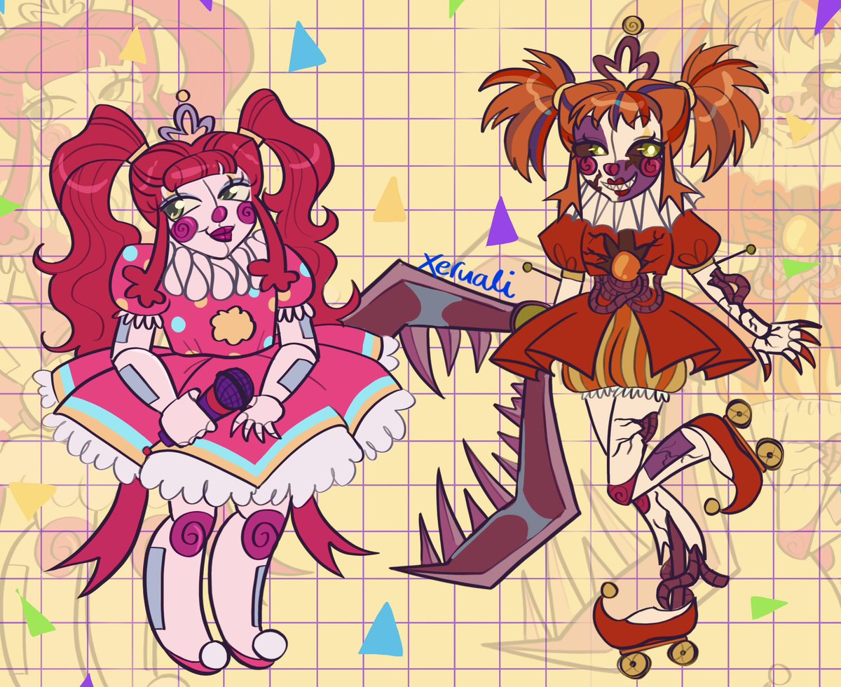 circus baby and scrap baby designs!! ✨🎪🍦
#fnaf #circusbaby #scrapbaby