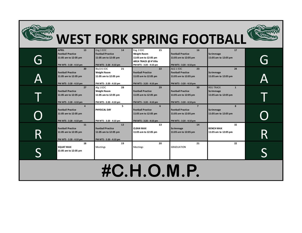 West Fork Gator Football tweet media