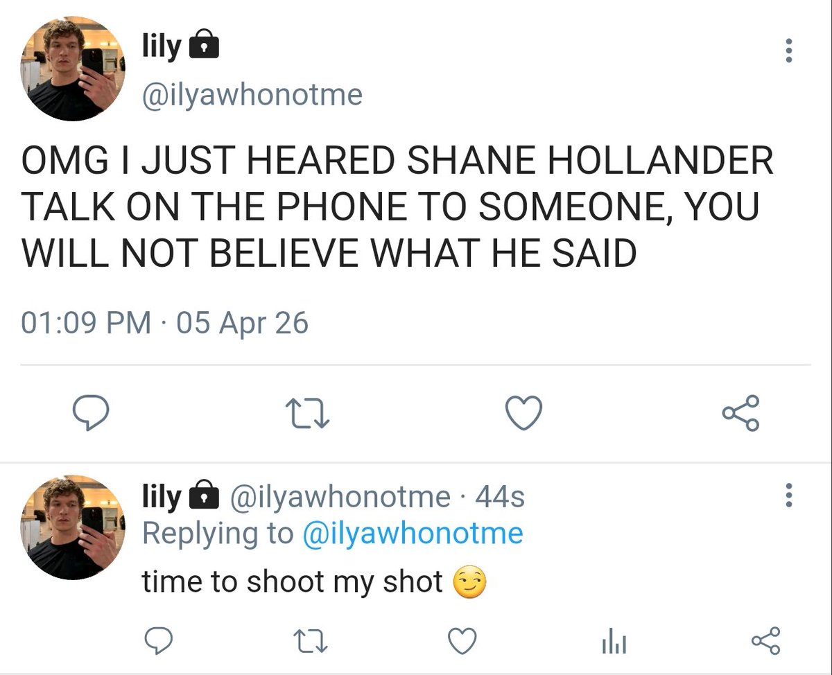 ilyalovshane's tweet image. a #hollanov smau

in which hockey player shane hollander is sick of his mother trying to set him up on dates since he came out to her, rose gives him the idea of a fake boyfriend, there enters shane's so called rival ilya rozanov who had a crush on shane since their rookie year