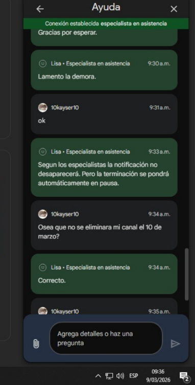 10kayser10's tweet photo. @TeamYouTube @YouTubeLATAM  Mi canal fue eliminado por un error, ya envie mi ID por mensaje directo hace varios días, pero aún no recibo ninguna respuesta.
Mi canal Kayser Anime fue eliminado por strikes de copyright mientras mis contranotificaciones estaban en proceso. Ahora ya fueron completadas, mis videos restaurados y no tengo strikes, pero mi canal sigue eliminado.
Incluso tengo confirmación del soporte de YouTube de que no debió eliminarse.
¿Podrían ayudarme a revisar el estado de mi caso y al menos recibir una respuesta?
ID: UCAXAXJNX-f5tj0u20y0oSUg
Agradecería mucho el apoyo con RT 🙏