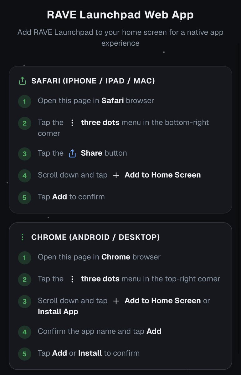 RAVE Launchpad tweet media