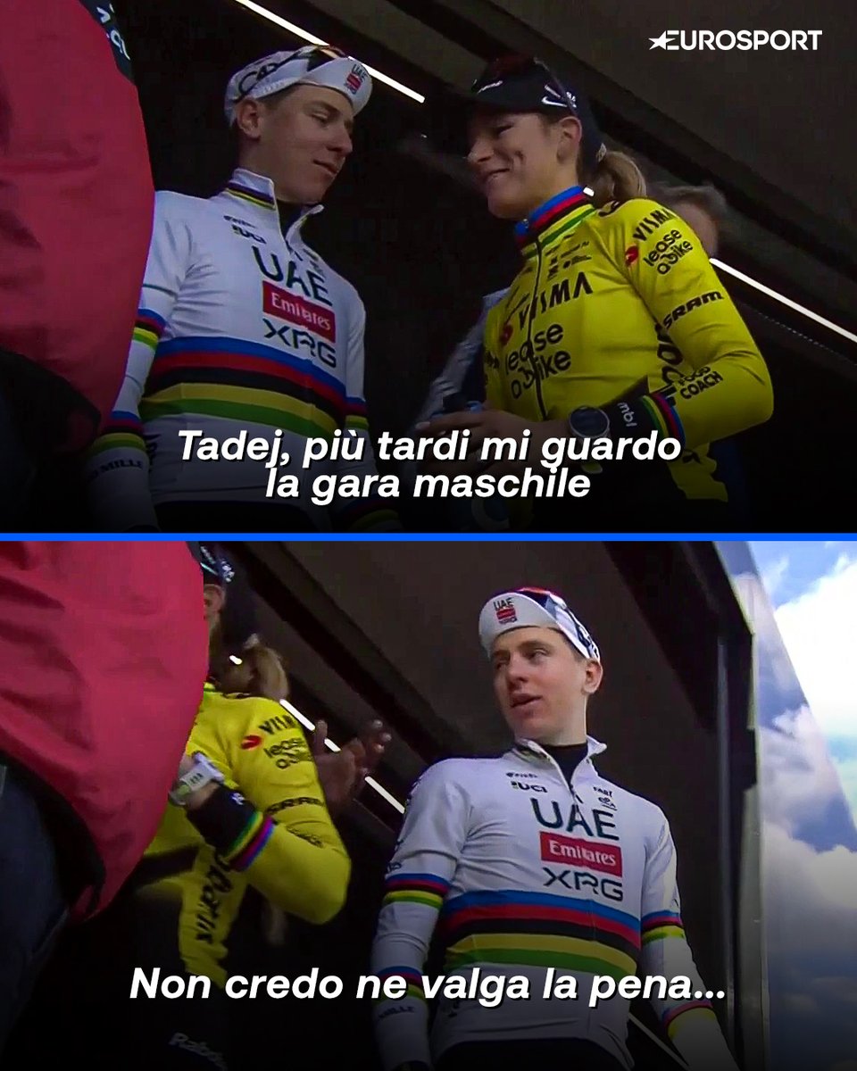 Eurosport_IT's tweet photo. Sempre il solito Pogacar ๐๐
#Ciclismo #Cycling #Fiandre #Pogacar https://t.co/JniSQ9FDgB