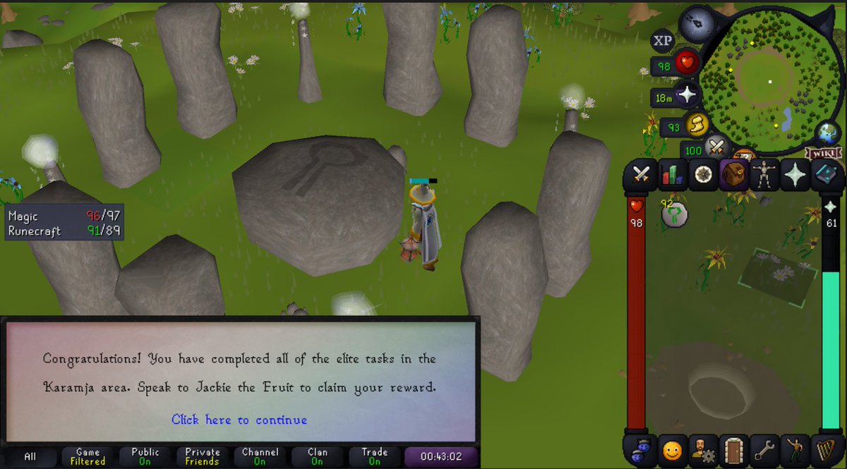 6th elite diary completed on the iron! Only 11 tasks left between me and the diary cape.