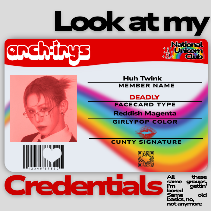 archirys's tweet photo. [CREDENTIALS] HUH TWINK TEASER

"Steppin’ into this like a superstar
Getting basic and delusional for me: nah."

#archirys #아치이리스 #huhtwink https://t.co/kLLvwLv4As