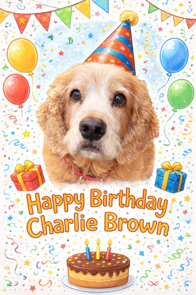 WiggleTheDog's tweet photo. Happy Birthday Charlie Brown!!

@MsBecksR

Hope you've had a fab day 😊 xx and https://t.co/eRI8AEkvo3