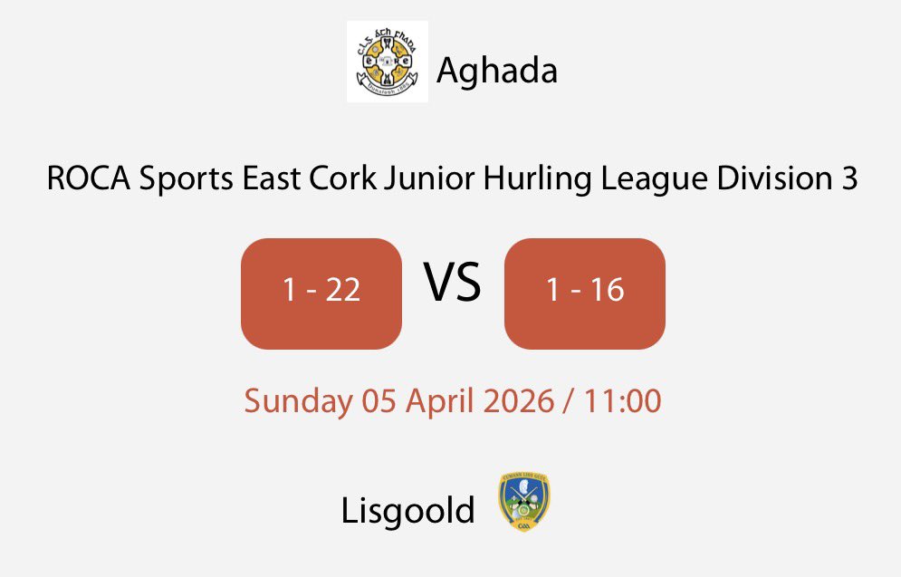 Aghada GAA, Camogie & Ladies Football Club tweet media