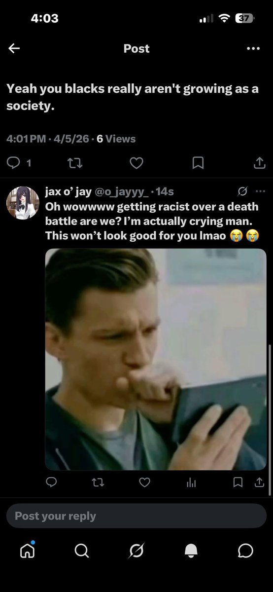 o_jayyy_'s tweet photo. Things are getting heated in the death battle community 😭😭😭 https://t.co/Y8csX9lCVY