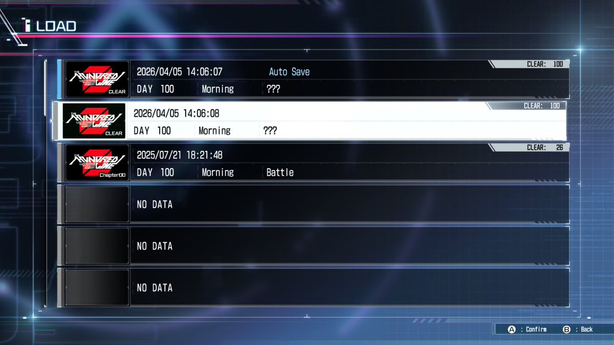 What a journey 
Casi año de andar jugando nomás esto para sacar los 100 finales.

The Hundred Line fácil son 10 VNs en 1

Good jod <a href="/kazkodaka/">Kazutaka kodaka/小高和剛</a> , the tqm <a href="/uchikoshi/">打越鋼太郎</a>