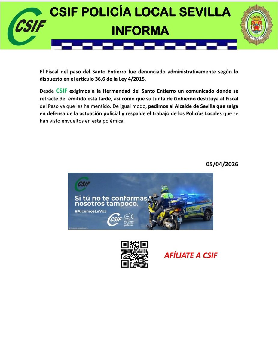 PoliciaSevillaCSIF tweet media