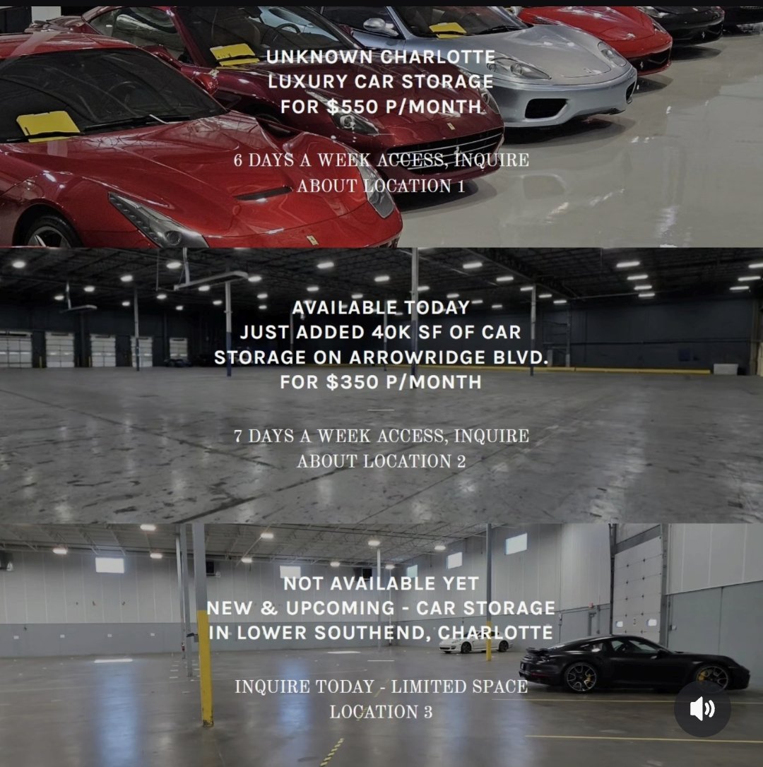 Unknown Charlotte Car Storage Facility tweet media