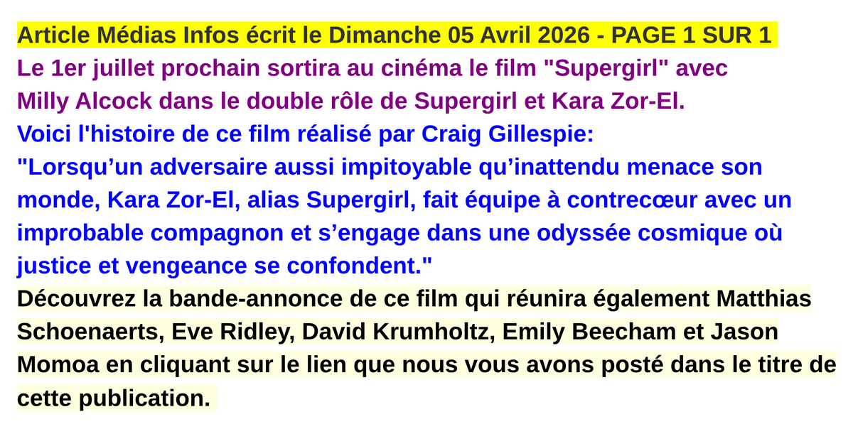 Médias Infos tweet media