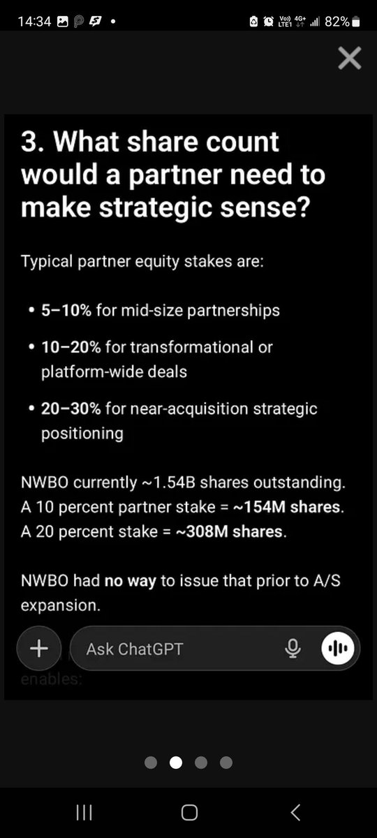 nwbo. Just AI's speculation