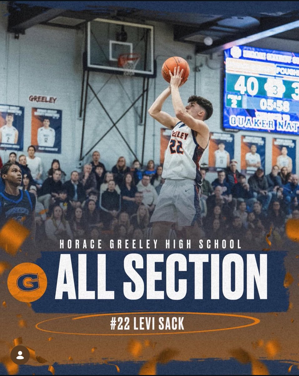 Levisack22's tweet photo. Honored to be named “All Section” for the 2025-2026 season! https://t.co/Lmr7dqJyIm