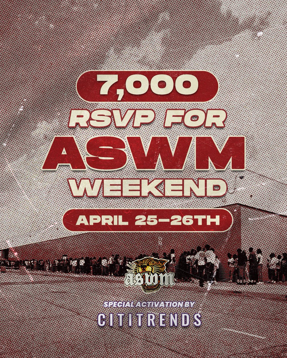ATLSWM's tweet photo. ASWM Spring '26 is about to be a movie. Get your popcorn ready and don't be late for the show 🍿🎥

Sounds by @ChasingCapital &amp; friends 🫂 

Tickets in bio! 🎟️ 

#ATLStreetWearMarket 🐅🌎 https://t.co/W1frREoyNi