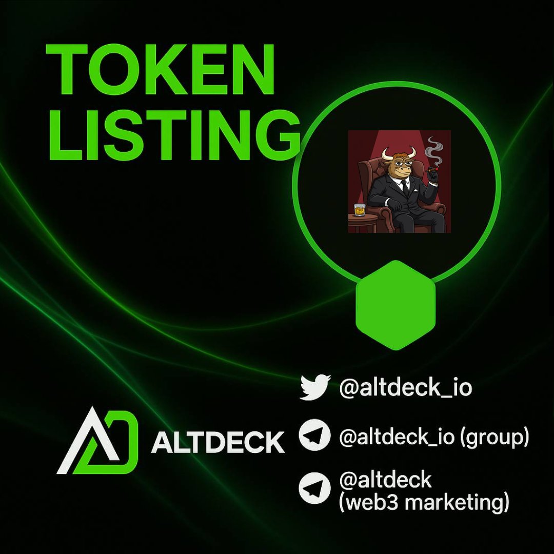 AltDeckListing's tweet photo. 🚨 New Listing (profile not updated): Bull ($BULL)
🌟 3TYgKwkE2Y3rxdw9osLRSpxpXmSC1C1oo19W9KHspump

🔗 https://t.co/0jmUsR1cF5

📊 Liquidity: $121,575
💰 Market Cap: $1,798,672
👤 AltDeck Profile Updated: No

#NewListing #AltDeck #Crypto #Memecoin @altdeck_io @bullthemarket https://t.co/655E8Kp9De