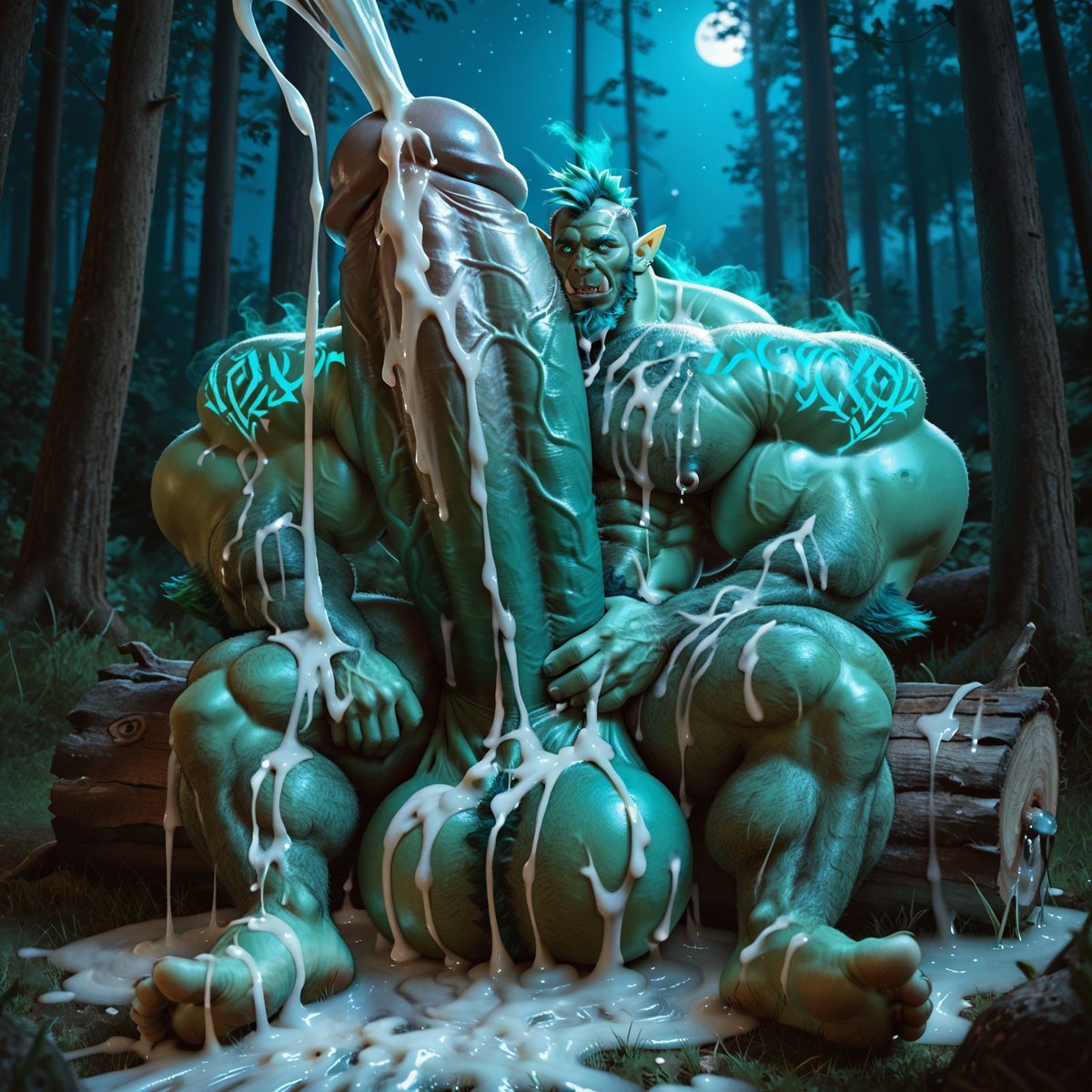 AiBaraFree's tweet photo. Played around a bit with @Grokhar12 's on X (also on Civitai as Grokhar) hunky orc stud! Enjoy!

Part 2 https://t.co/f51PrRF2Ao