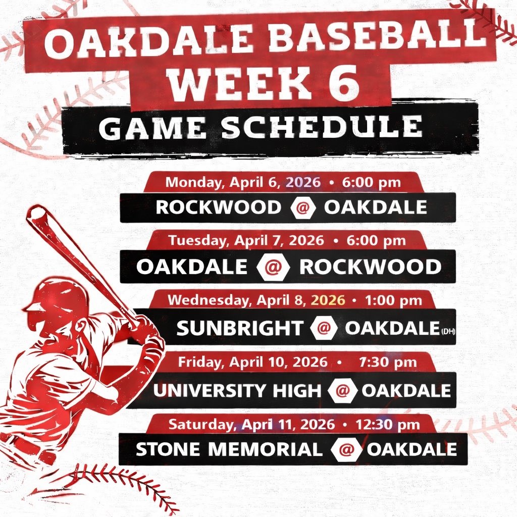 Lots of opportunities to catch the Eagles in action this week! 6 games and 5 home games. 

Also Thursday, Friday, and Saturday there will be multiple games at the field as part of the Morgan County Classic.
<a href="/ETBCAbsb/">ETBCA</a> <a href="/TBCAorg/">Tennessee Baseball Coaches Association</a>