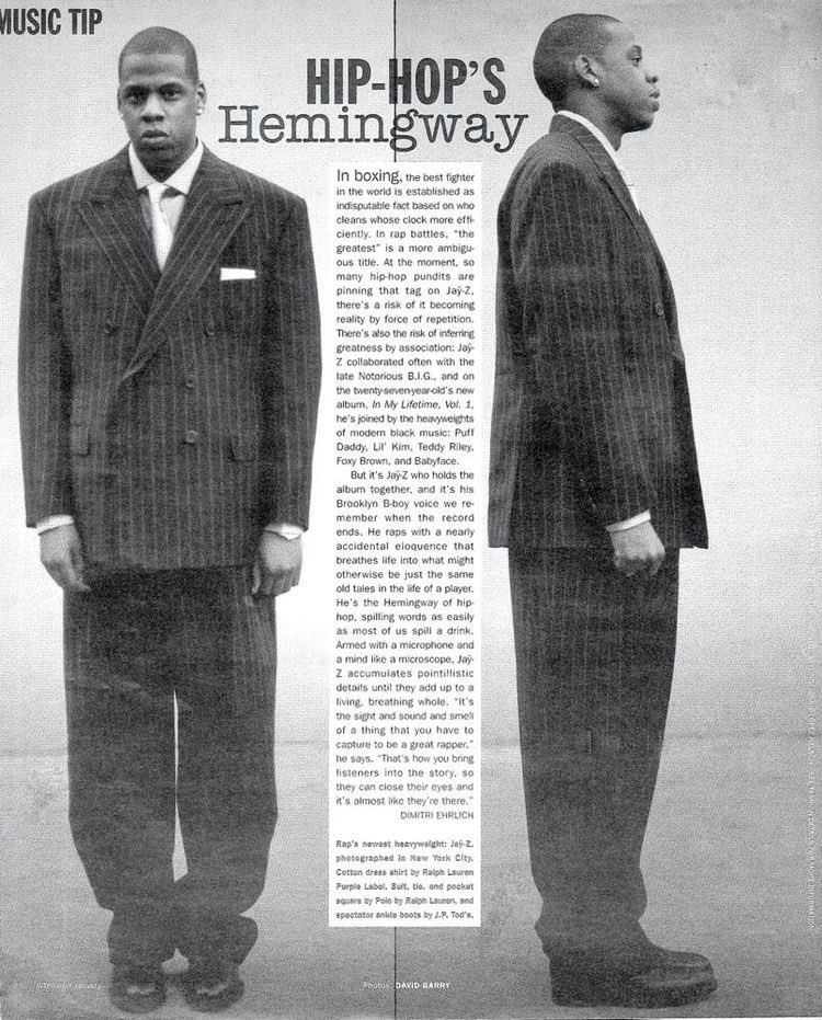 Hip-Hop’s Hemingway

Jay-Z’s album review for “In My Lifetime, Vol. 1”. In the January 1998 issue of Interview Magazine.