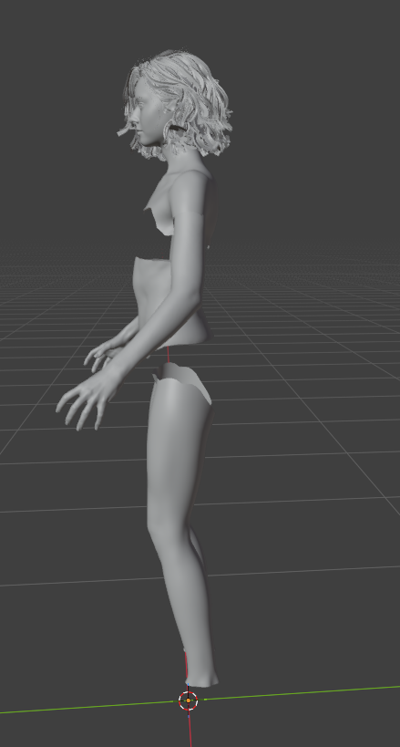 The funniest thing ever is that a lot of Nexus Mods modders give Grace these really exaggerated proportions for her body...

...when these are her actual proportions from the game - all extracted from the files. She's a lot skinnier with some muscle definition. Pretty cool beans.