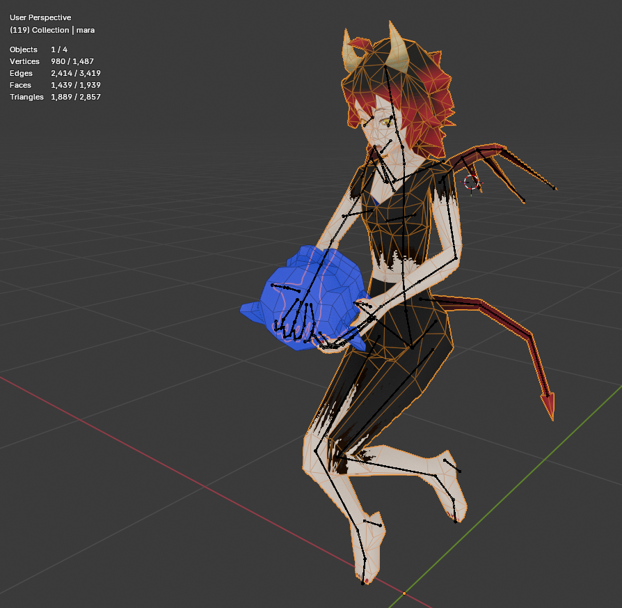 Calaverd1's tweet photo. The model looks good in blender, i just need now to make it look good in the engine :) https://t.co/jsBZK1PQbC