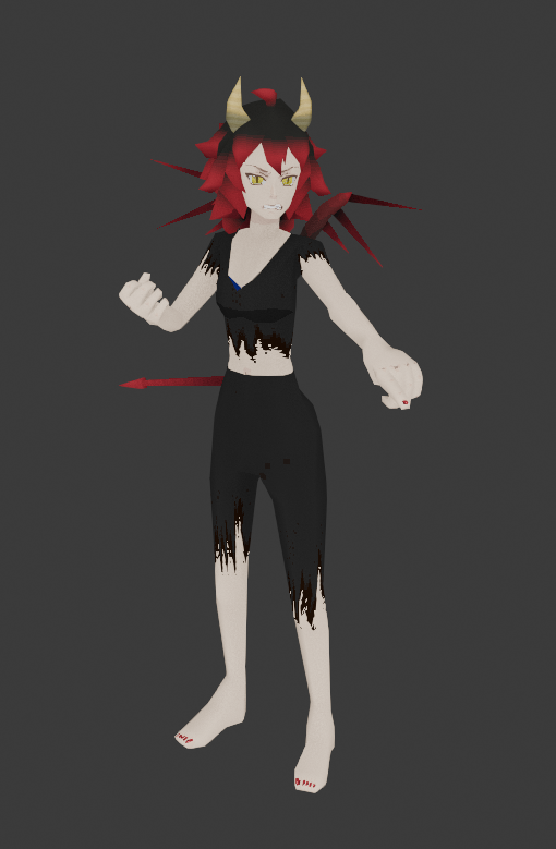 Calaverd1's tweet photo. The model looks good in blender, i just need now to make it look good in the engine :) https://t.co/jsBZK1PQbC