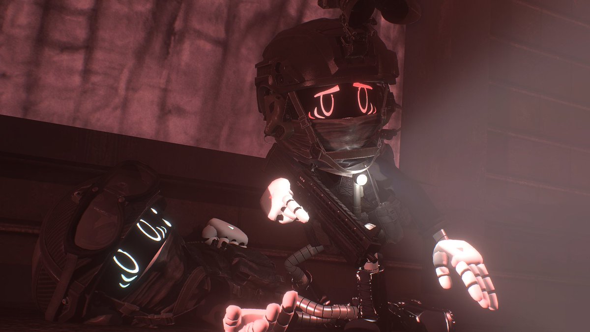 Stickeroodle's tweet photo. MURDER DRONES: Order to Chaos

In the ruins of Copper-9, the Soldier Drones face multiple threats that challenge their benefits. While the fire spreads, their main objective is to Bring Order to Chaos.

#murderdrones #murderdronesau #gmod https://t.co/zt1yuvxo80