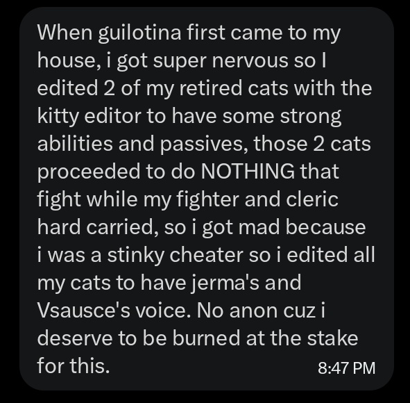 Mewgenics Takes & Confessions tweet media