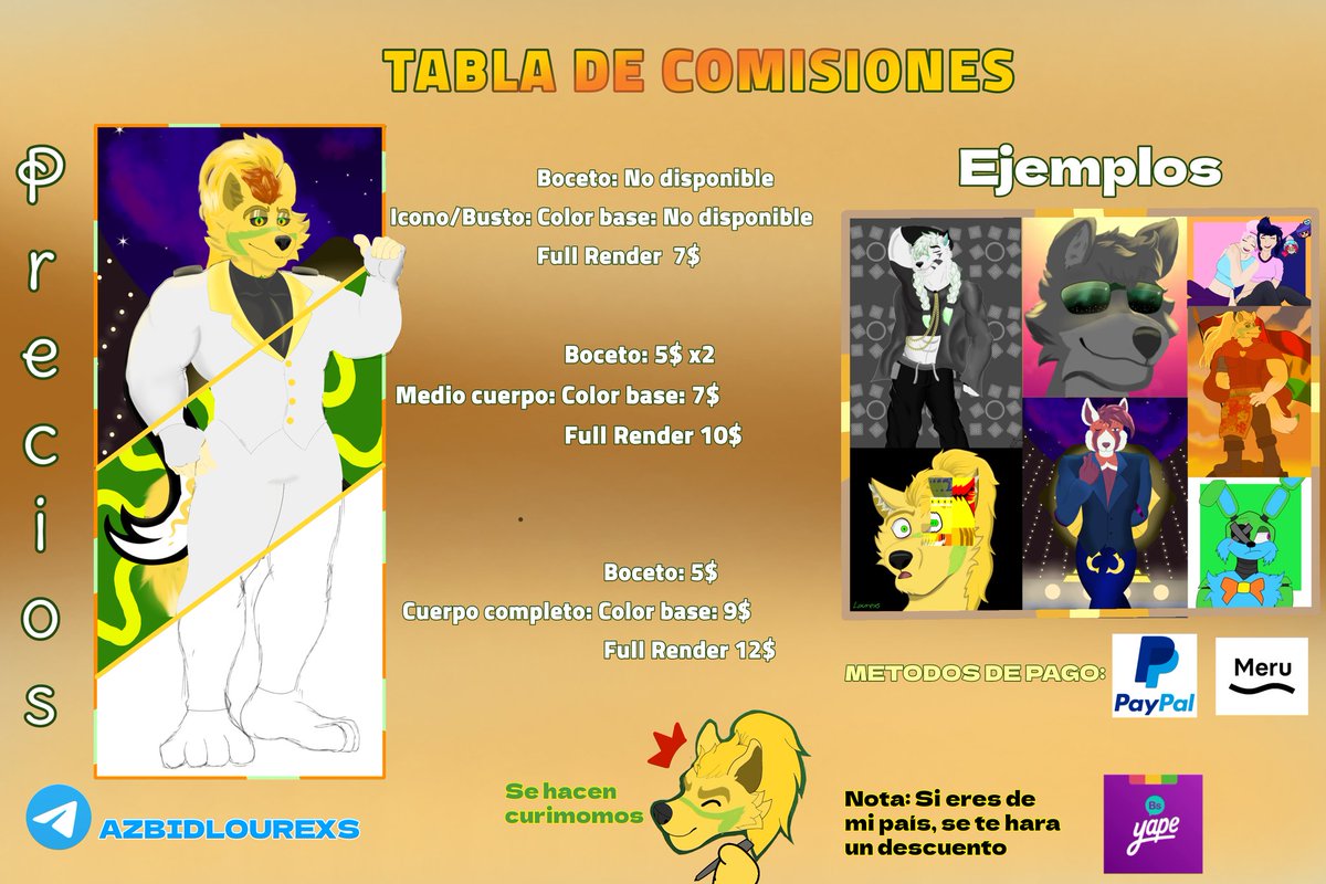Lourexs_'s tweet photo. 📗COMISIONES ABIERTAS📗

CUALQUIER DUDA PUEDEN ESCRIBIRME AL TELEGRAM!

#artedigital
#furryarworks 
#furry https://t.co/Iwq67EEZb3