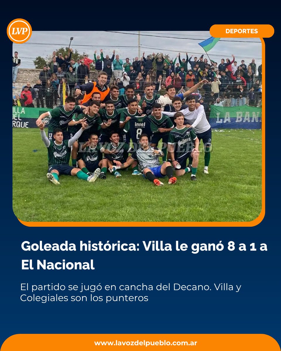 lvp3arroyos's tweet photo. Villa del Parque logró un triunfo histórico de visitante en el clásico de barrio frente a El Nacional, al que superó 8 a 1.
https://t.co/uslbWNXwhb https://t.co/WoT9xpgL3W