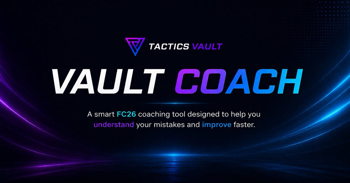 _FCPirate_'s tweet photo. We’re excited to introduce Vault Coach.

A coaching system designed to help you improve in FC26.

It’s now ready for beta testing 👀

If you want access and can give feedback, I’d really appreciate it 🙌

Comment or DM. https://t.co/rs8ArzfyMW