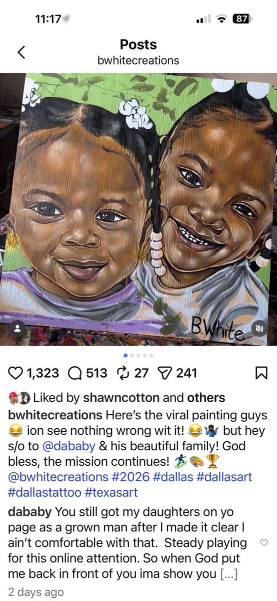 Keybaker_'s tweet image. What are yall thoughts on this? I’m 💀 dude pinned DaBaby’s comment