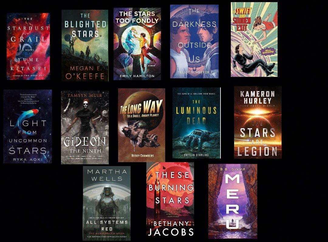 if your anything like me and you loved project hail mary but you wish it was queer, i've gathered a list of LGBTQ+ scifi books to add to your tbrs! let's read more scifi this year!