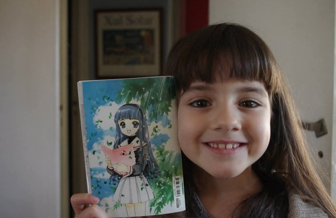 yo ahora : jajjj 7 años y con flequillo!!! rockera desde chiquita ! 

yo a los 7 años: ma quiero cortarme el flequillo para parecerme a Tomoyo