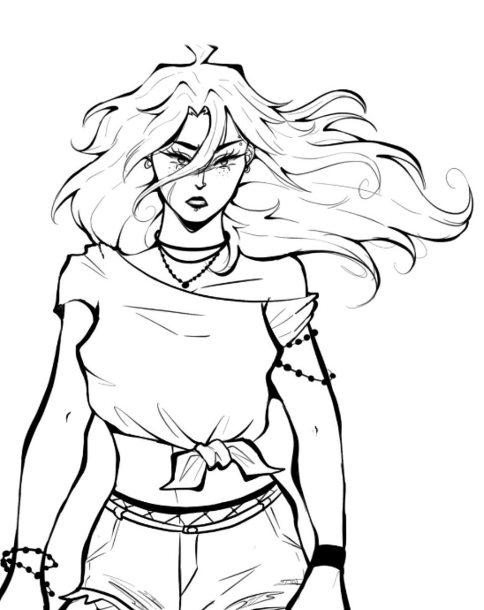 Jbartof's tweet photo. I wanted to draw Rebecca as a teenager🖤

#invisimech #dispatch #robertrobertson #invisigal https://t.co/u895HIxbqP