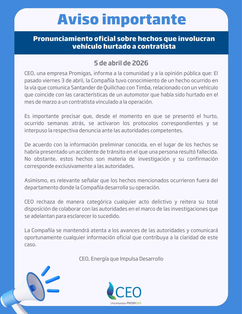 Sucesos Cauca tweet media