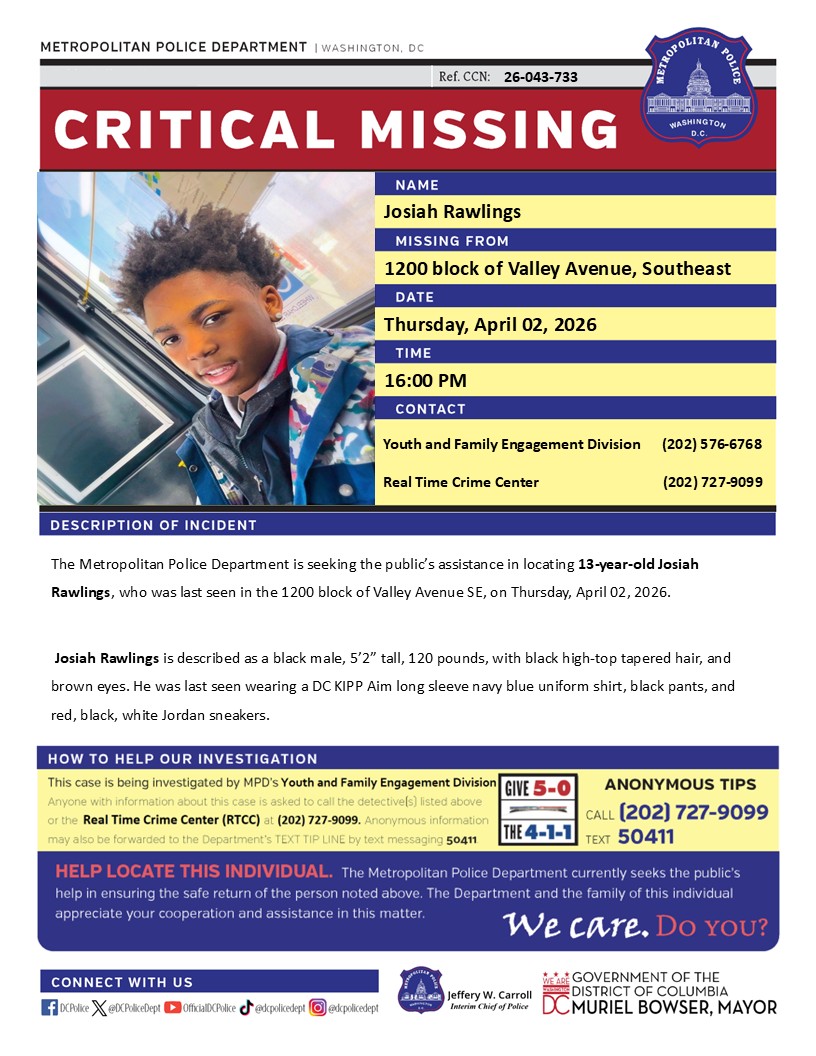 DC Police Department tweet media