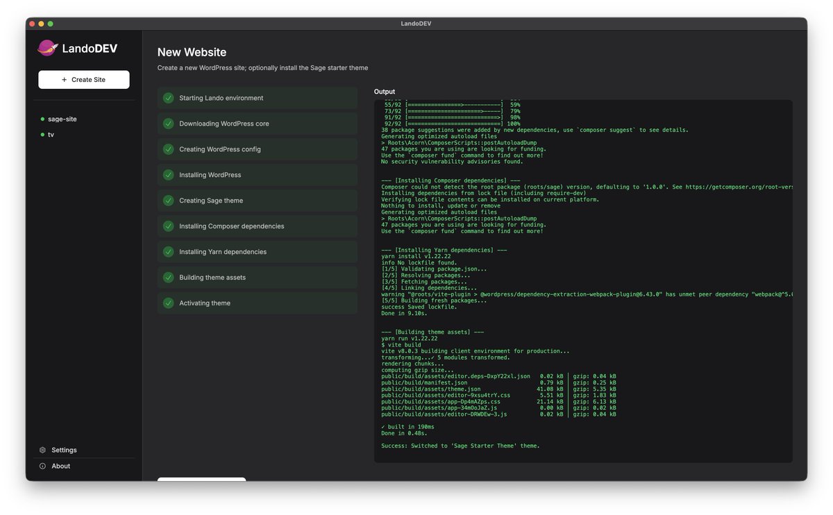 La_JennyLove's tweet image. I'm so happy vibe coding with @cursor_ai I just created my first @nativephp Desktop app, basically a @WordPress #Studio but powered by @devwithlando creating vanilla and Sage sites with @rootswp  @retlehs  making the process so easy.

My favorite stack in just one place. 👩🏼‍💻🎀✨