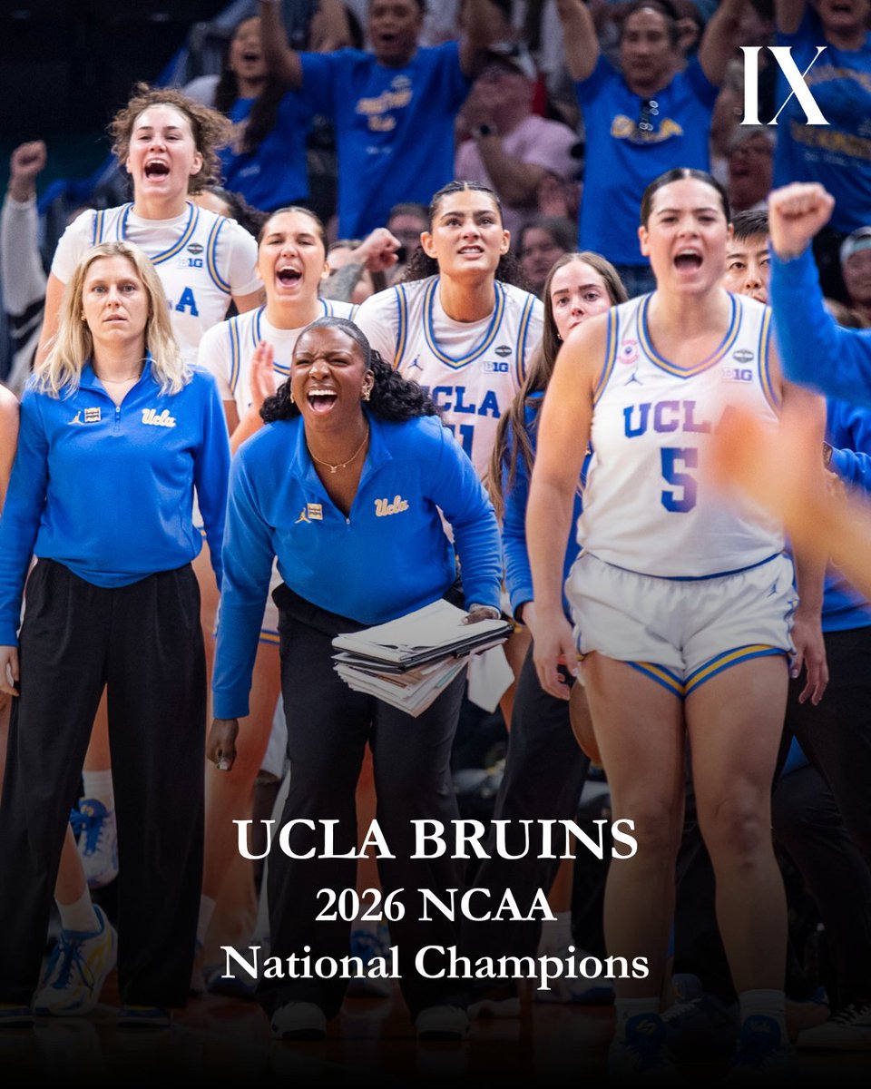 TheIXSports's tweet image. For the first time in the NCAA era, the UCLA Bruins are national champions with a 79-51 victory against South Carolina. #WFinalFour