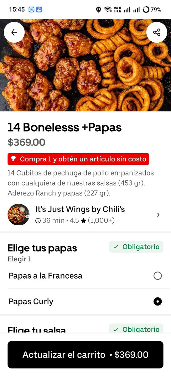 Albert_Perd's tweet photo. @UberEats como se aplican esas promociones? Al agregar 2 al carrito me siguen cobrando 2 https://t.co/wpfxREw717