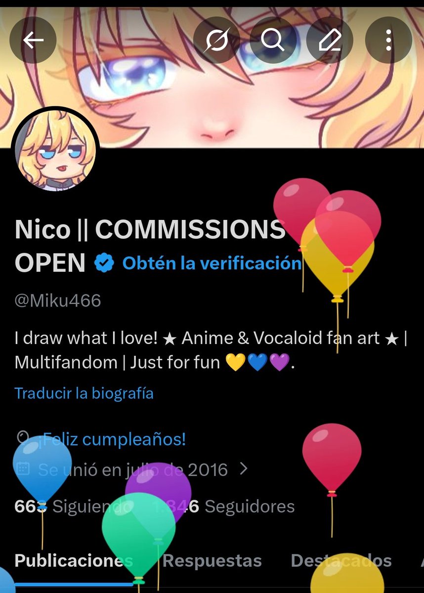 Miku466's tweet photo. Feliz cumpleaños a mi 🥳🥳🥳🥳🥳🥳wuuu💜💜💜 https://t.co/P1FFJXHKbn