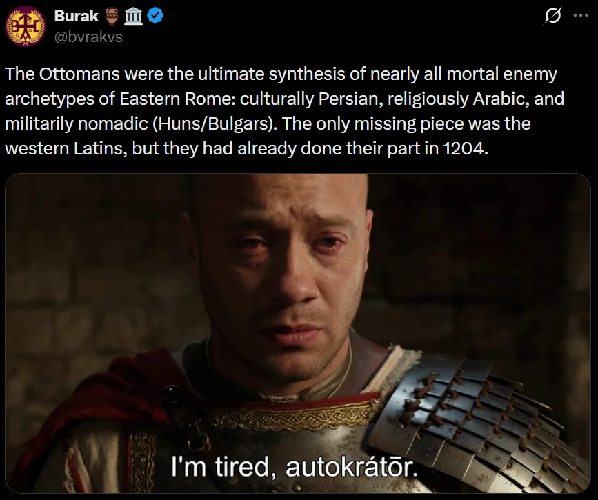 rHistoryMemes_'s tweet photo. I'm tired, autokrátōr. https://t.co/v9g5RKiNQF https://t.co/jmr2z5AMWt