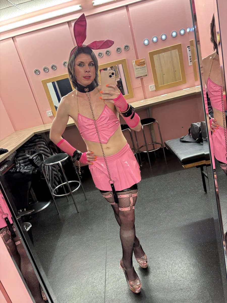 julia_edge_'s tweet photo. Happy Easter! Lola decided on a different outfit today. Can anyone see the cheeky surprise between my legs? https://t.co/UcG0UFPNPC